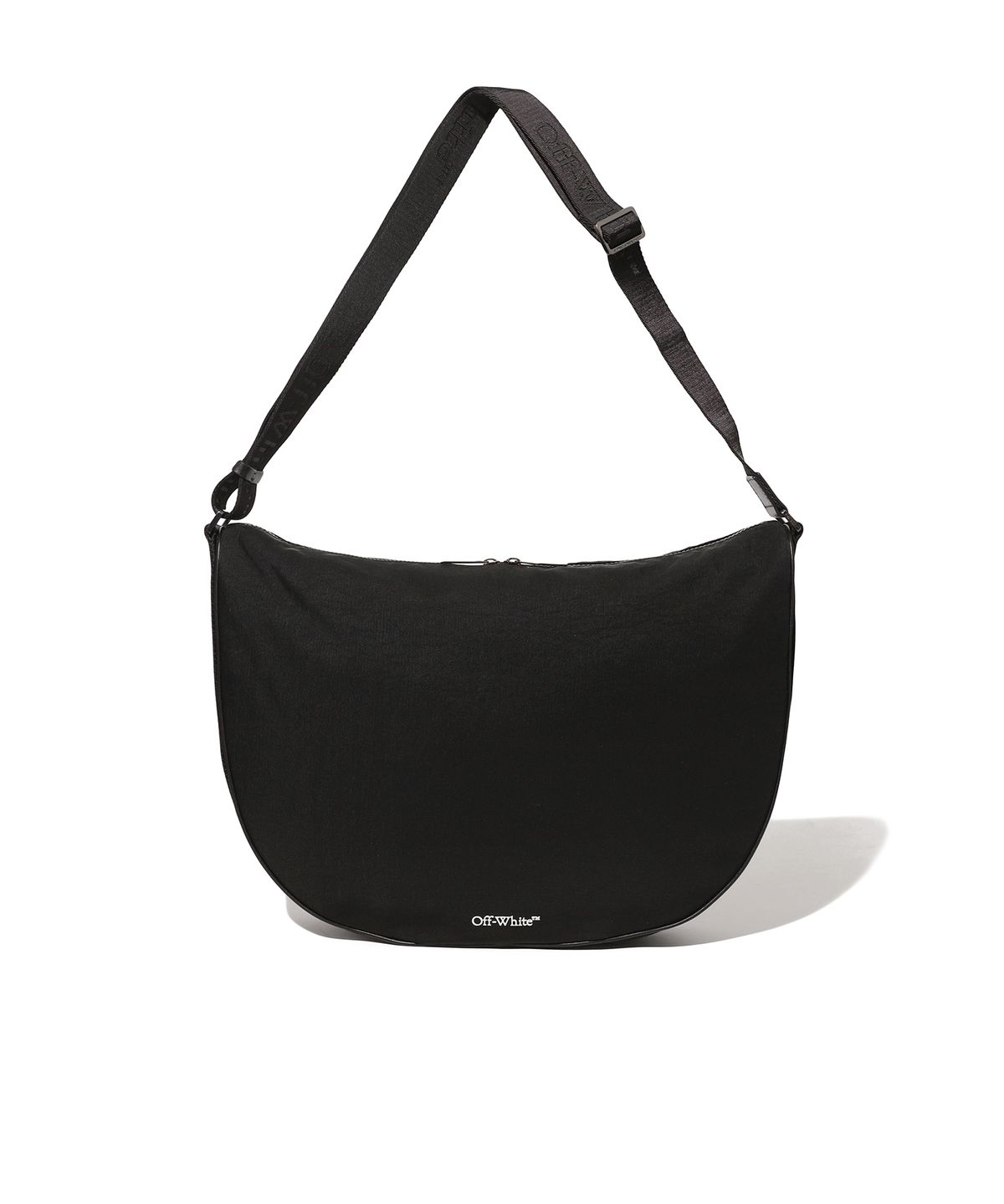 오프화이트(OFF-WHITE) Halfmoon Shoulder Bag L (Black)