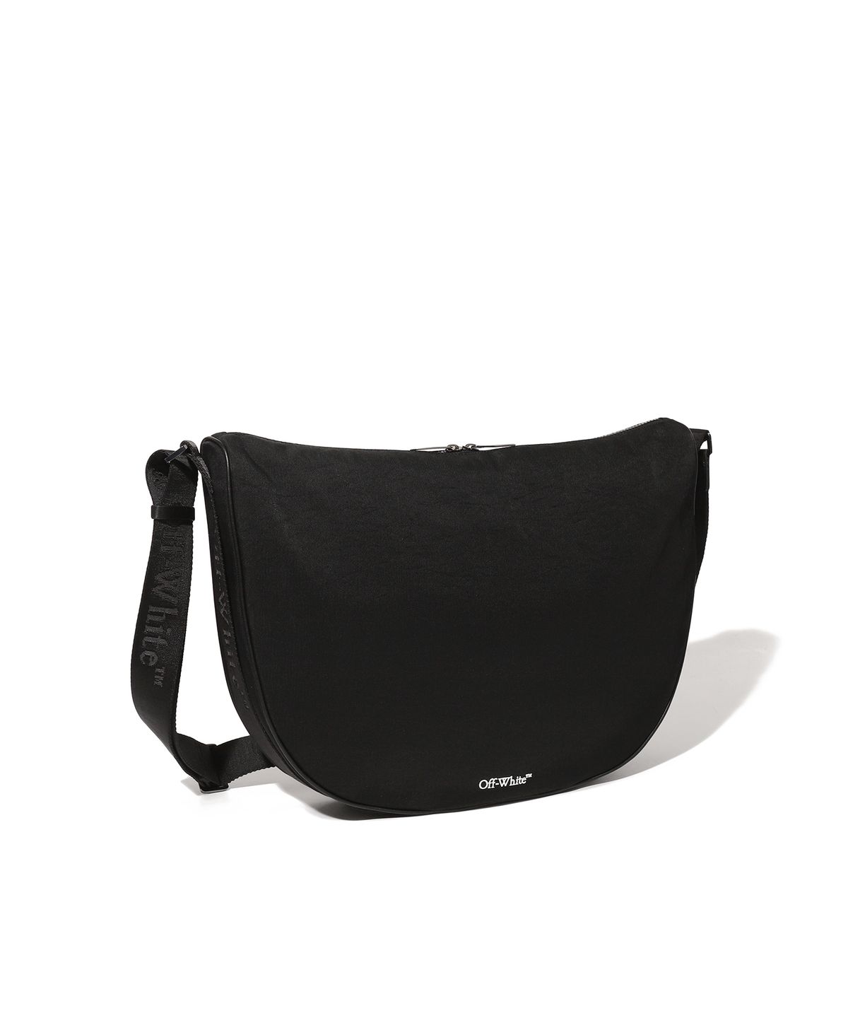 오프화이트(OFF-WHITE) Halfmoon Shoulder Bag L (Black)