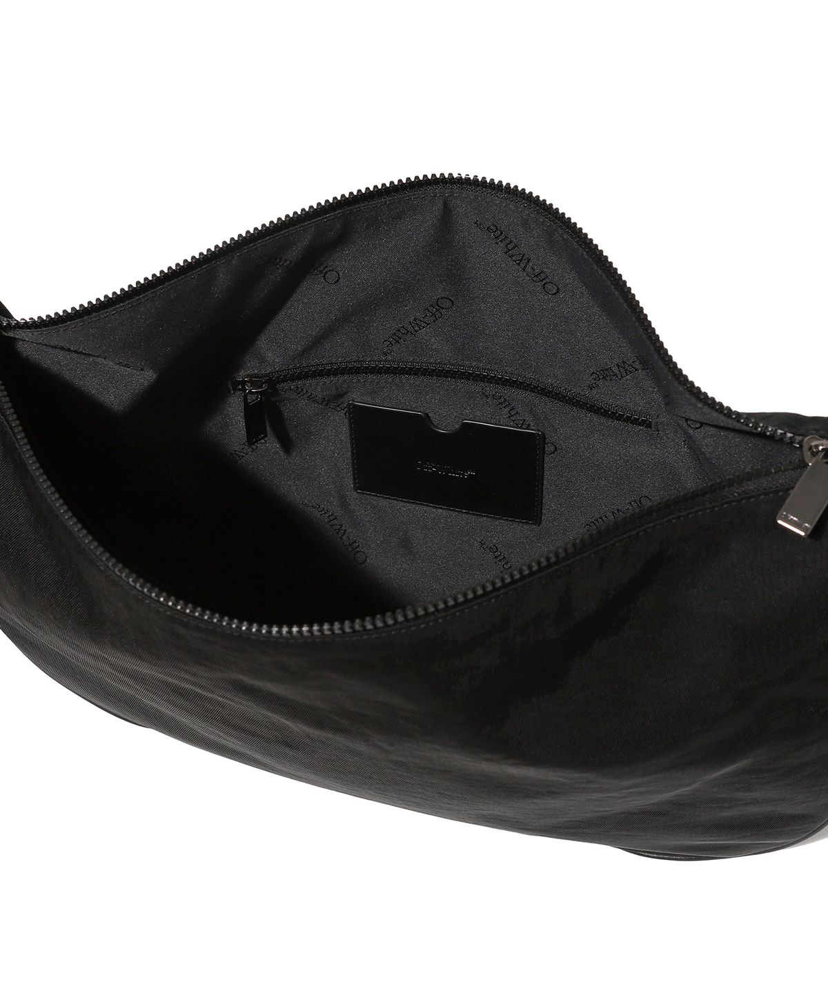 오프화이트(OFF-WHITE) Halfmoon Shoulder Bag L (Black)
