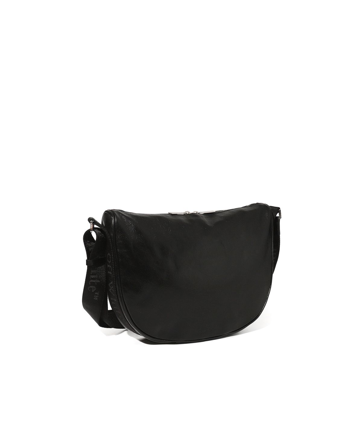 오프화이트(OFF-WHITE) Halfmoon Shoulder Bag S Leather (Black)