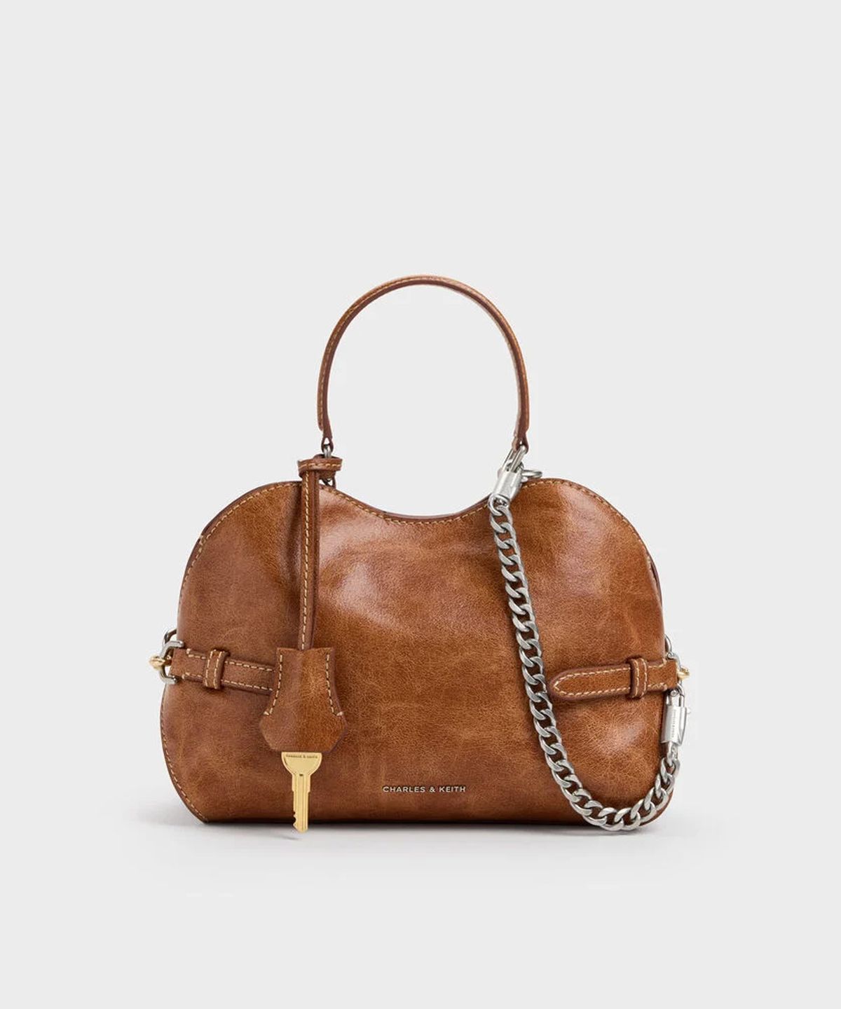 찰스앤키스(CHARLES & KEITH) 델피나 체인 사이드 벨트 토트백 2colors CK2-30271741