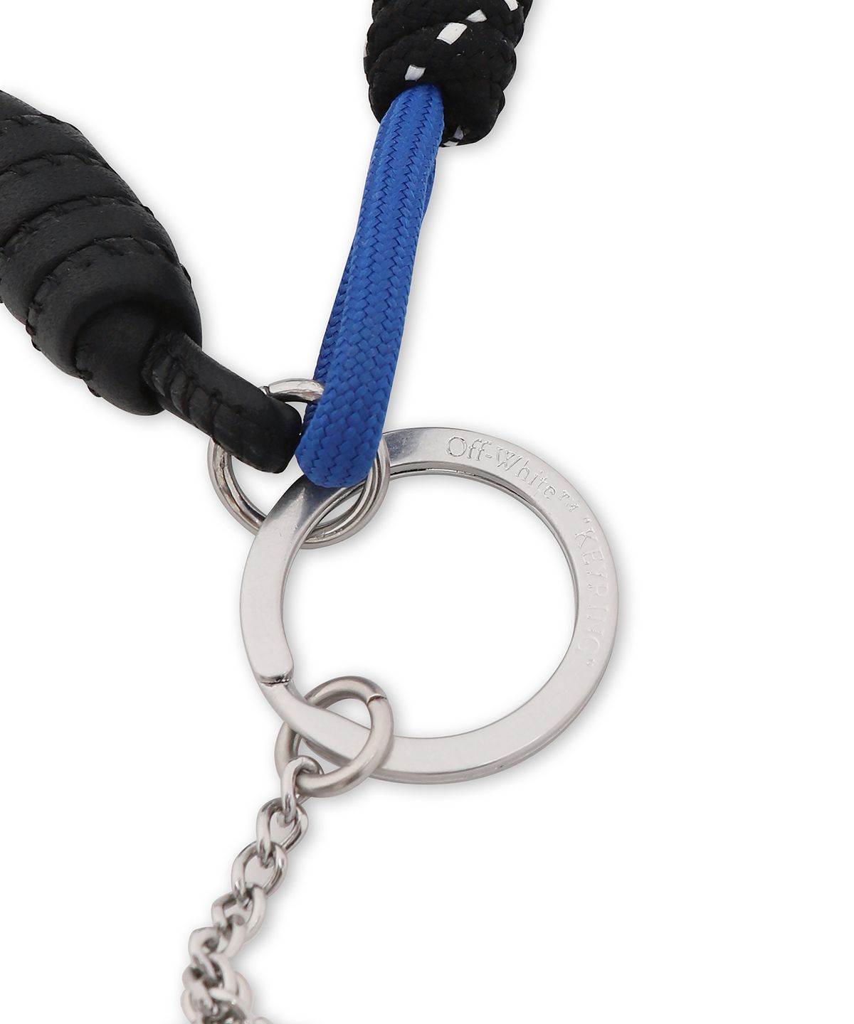 오프화이트(OFF-WHITE) Logo Keyring (Silver)