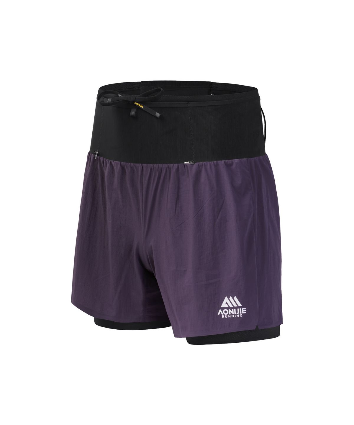 오니지(AONIJIE) 투인원 러닝 쇼츠 360° 수납 포켓 MP57 (Purple)