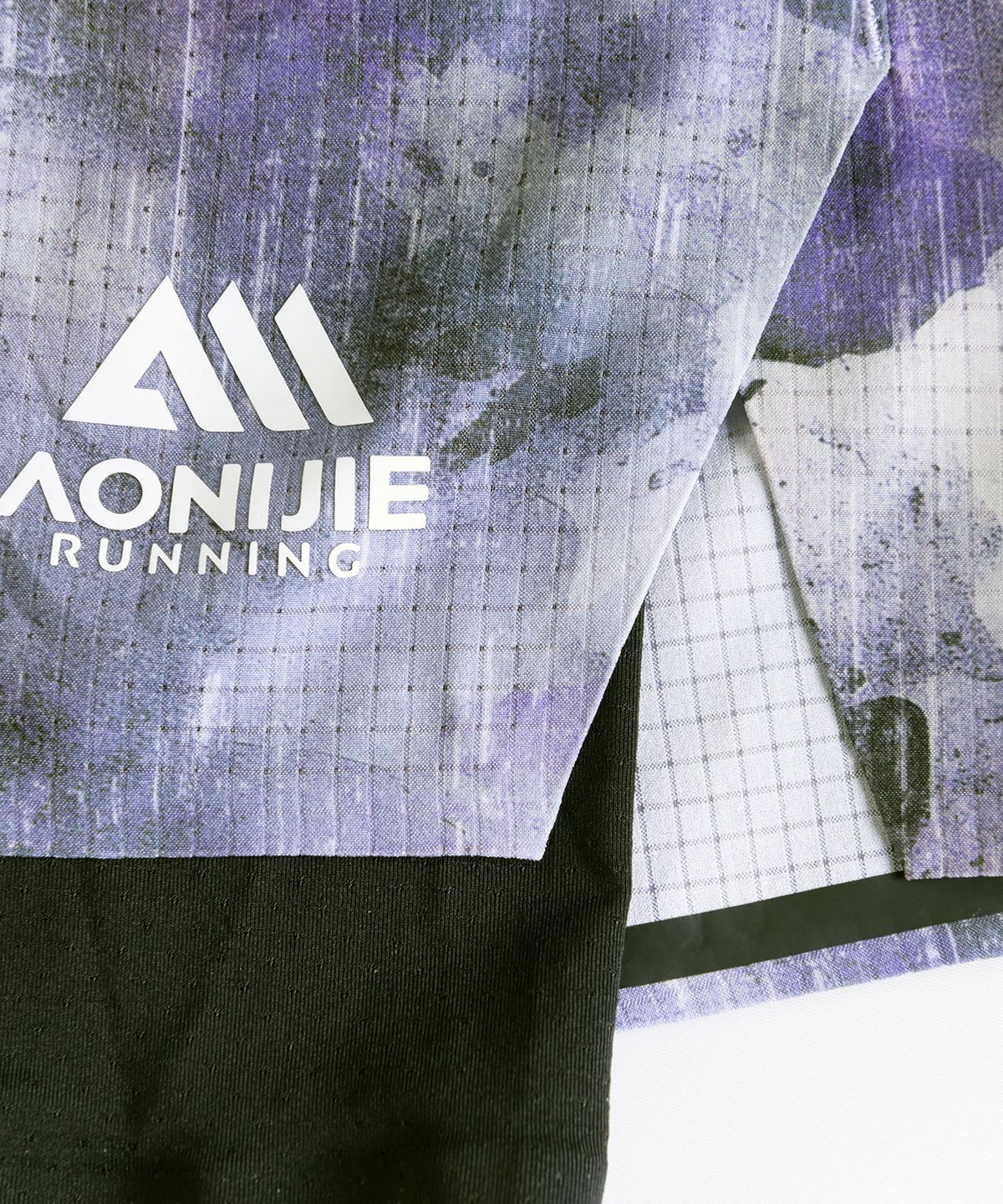 오니지(AONIJIE) 투인원 러닝 쇼츠 360° 수납 포켓 MP57 (Purple Tie-Dye)