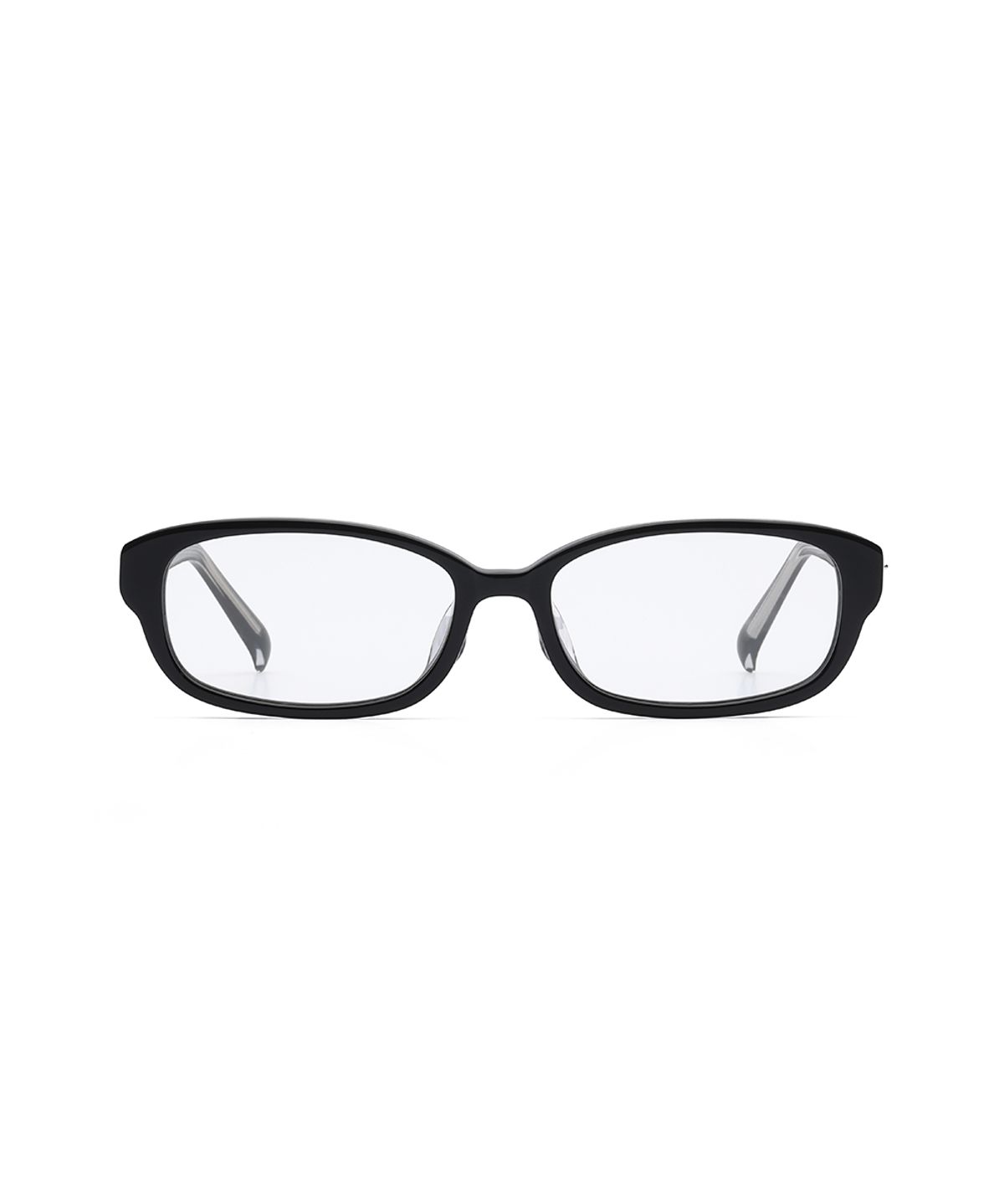 미세키서울(MISEKI SEOUL) [미세키서울X뭍] MM2 silver logo round square eyewear SHINY BLACK / ANTI-BLUE LIGHT