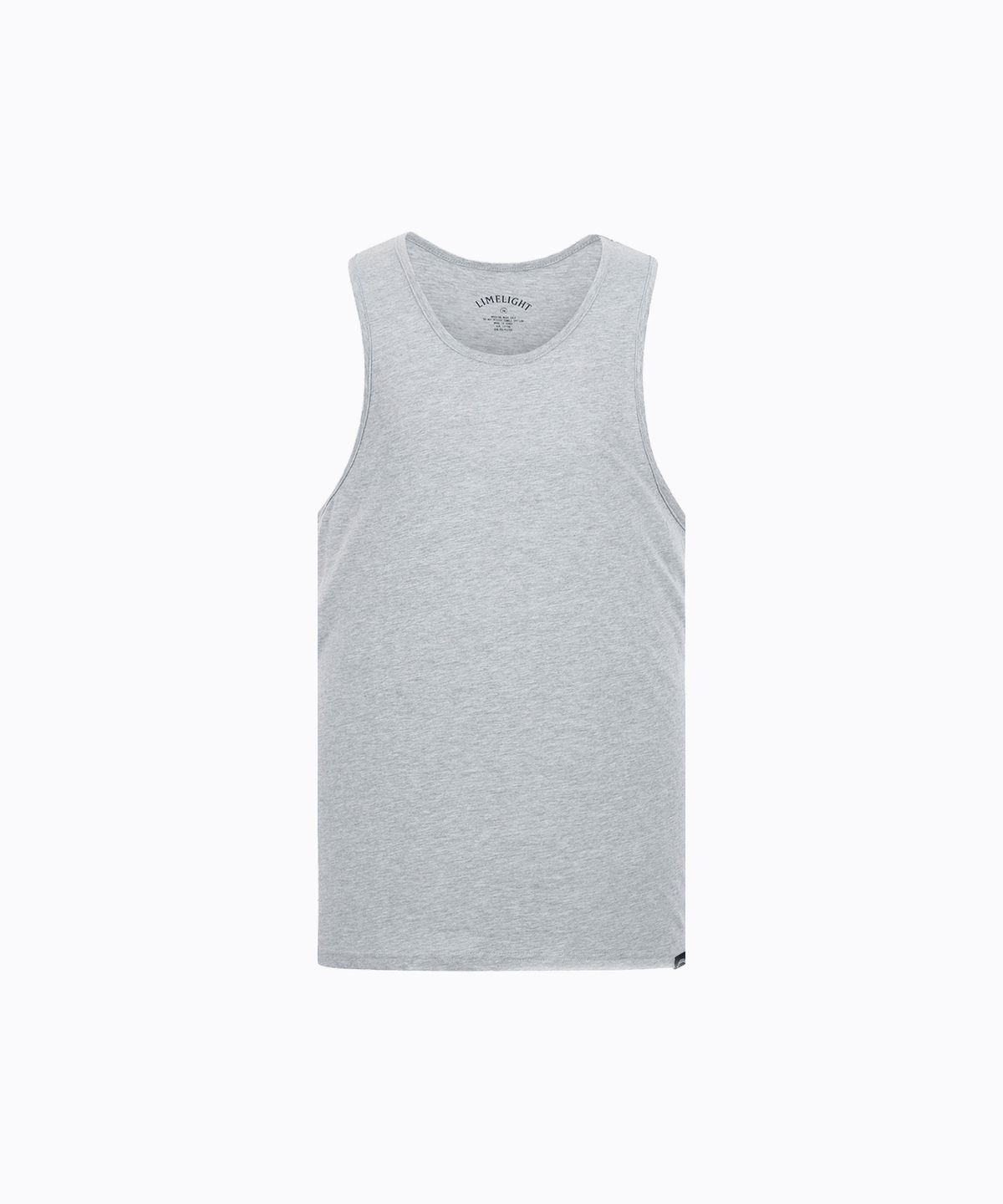 라임라잇 어패럴(LIMELIGHT APPAREL) 백 로고 슬리브리스 (그레이/블랙)