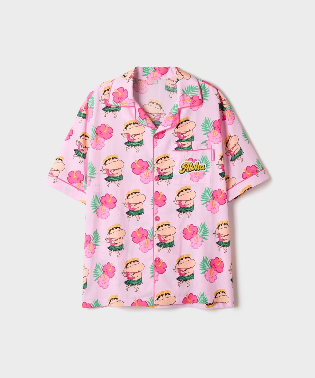스파오(SPAO) [짱구] 꿀잠 자는 짱구 반팔 파자마(Light Pink)_SPPPG37U22