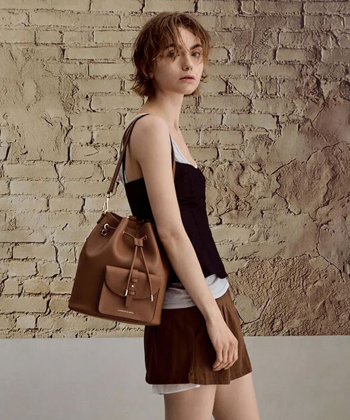 찰스앤키스(CHARLES & KEITH) 베릴 드로스트링 백팩 2colors CK2-60151619