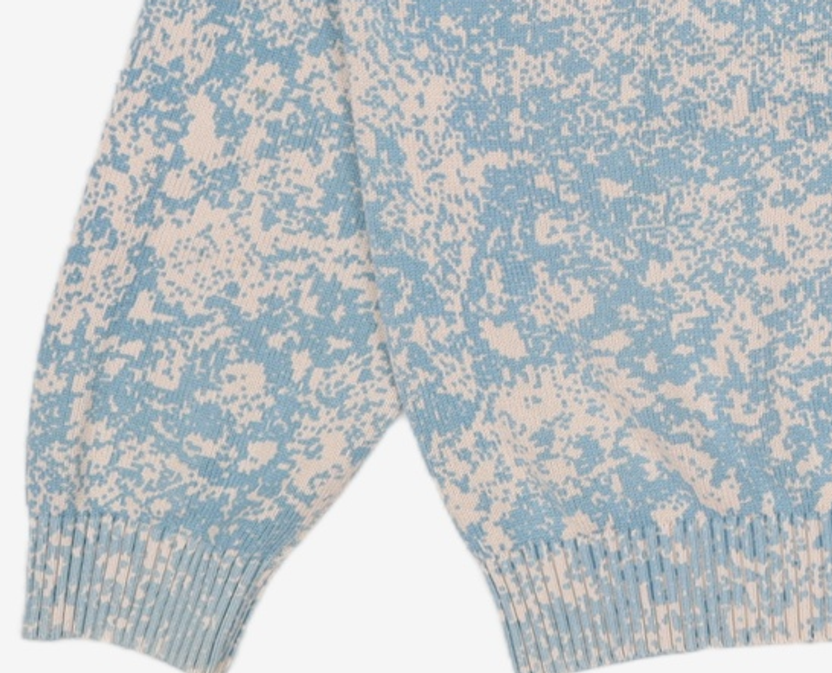 디스이즈네버댓(THISISNEVERTHAT) Pixel Sweater Ivory/Blue L