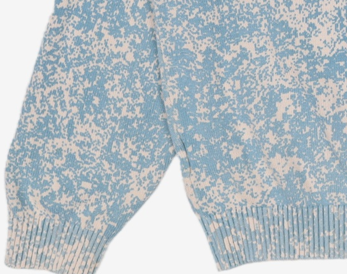디스이즈네버댓(THISISNEVERTHAT) Pixel Sweater Ivory/Blue L