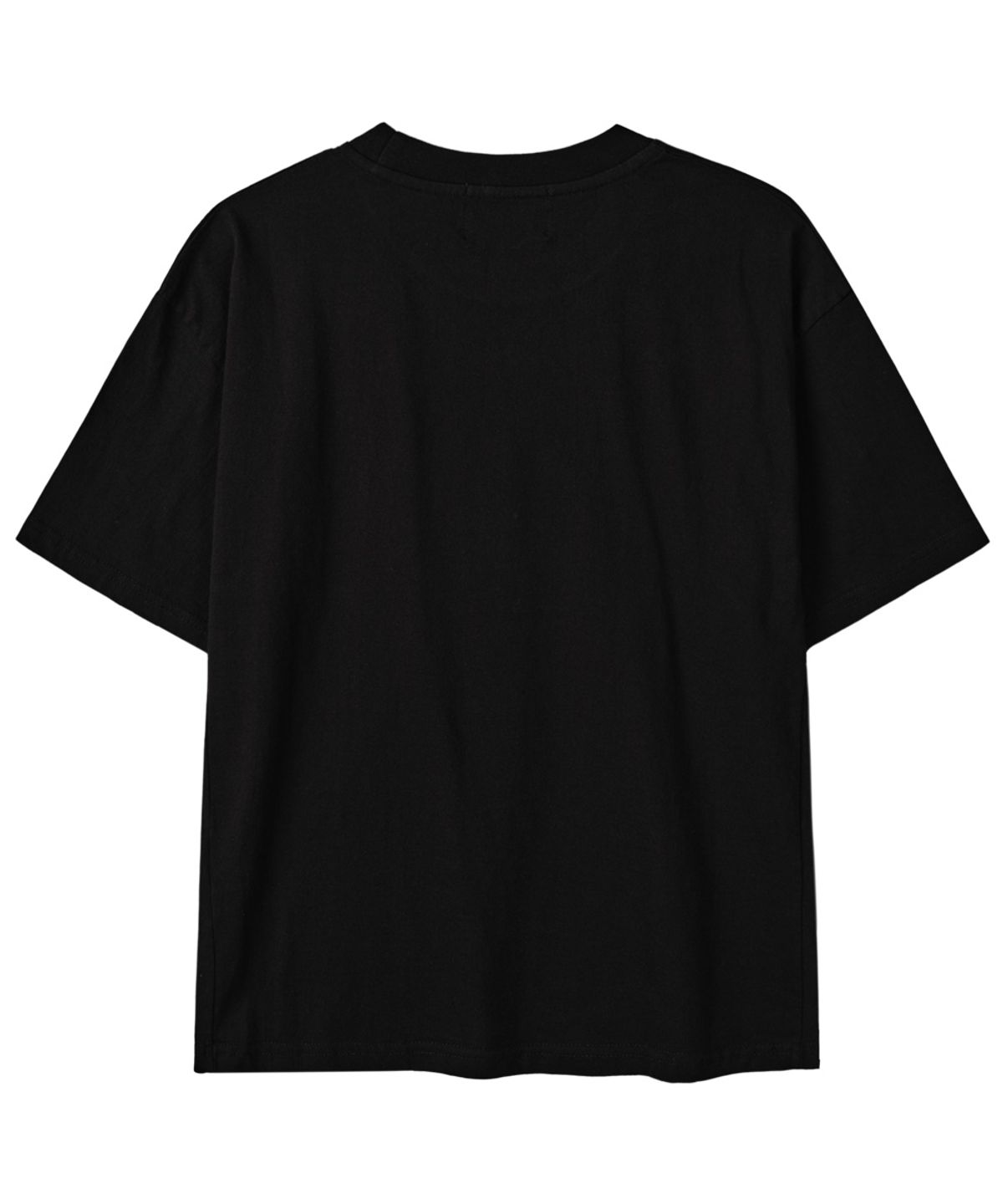 르렌느(LERENNE) Three Cross Crop T-Shirt - Black