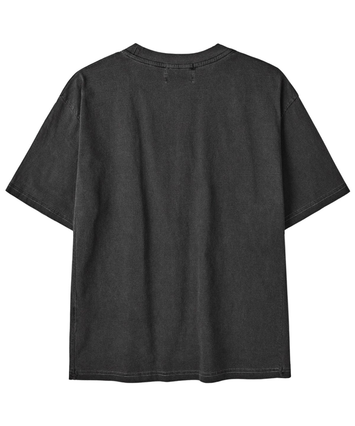 르렌느(LERENNE) Three Cross Crop T-Shirt - Charcoal