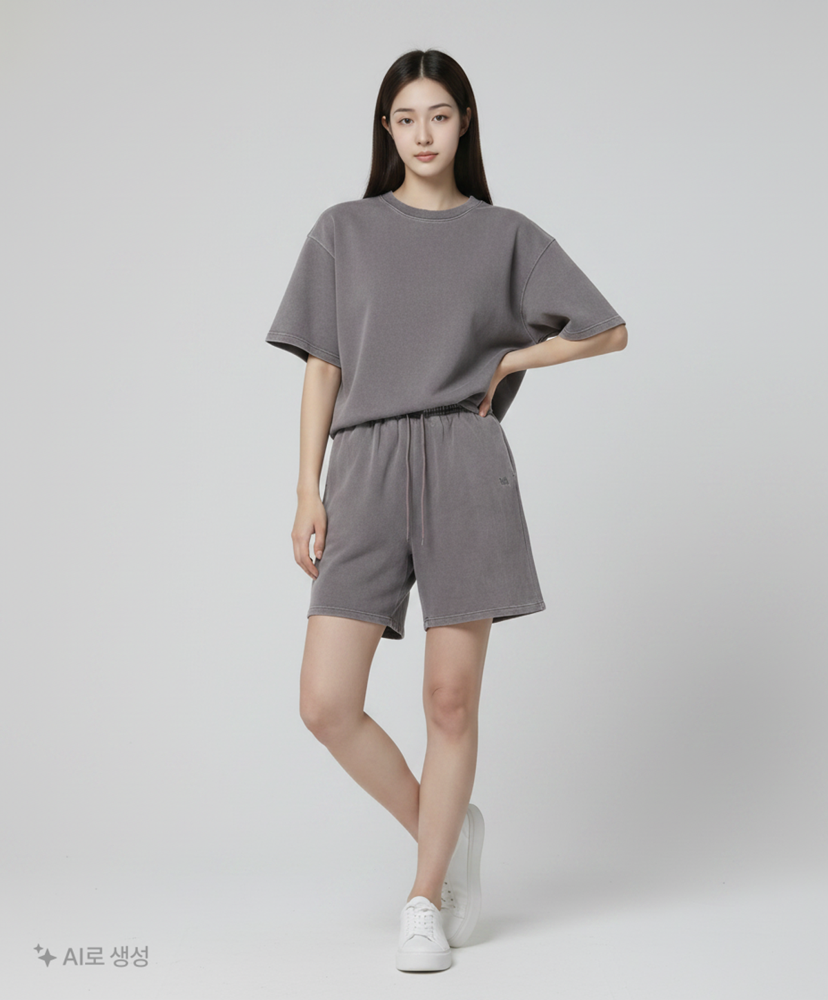브라운브레스(BROWNBREATH) TAG PIGMENT SHORTS - BEIGE S