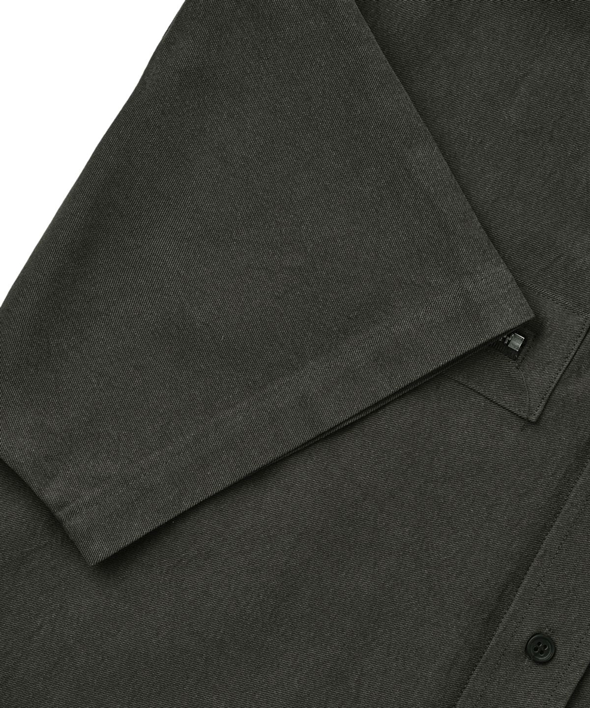 르렌느(LERENNE) Work Half Shirket - Charcoal