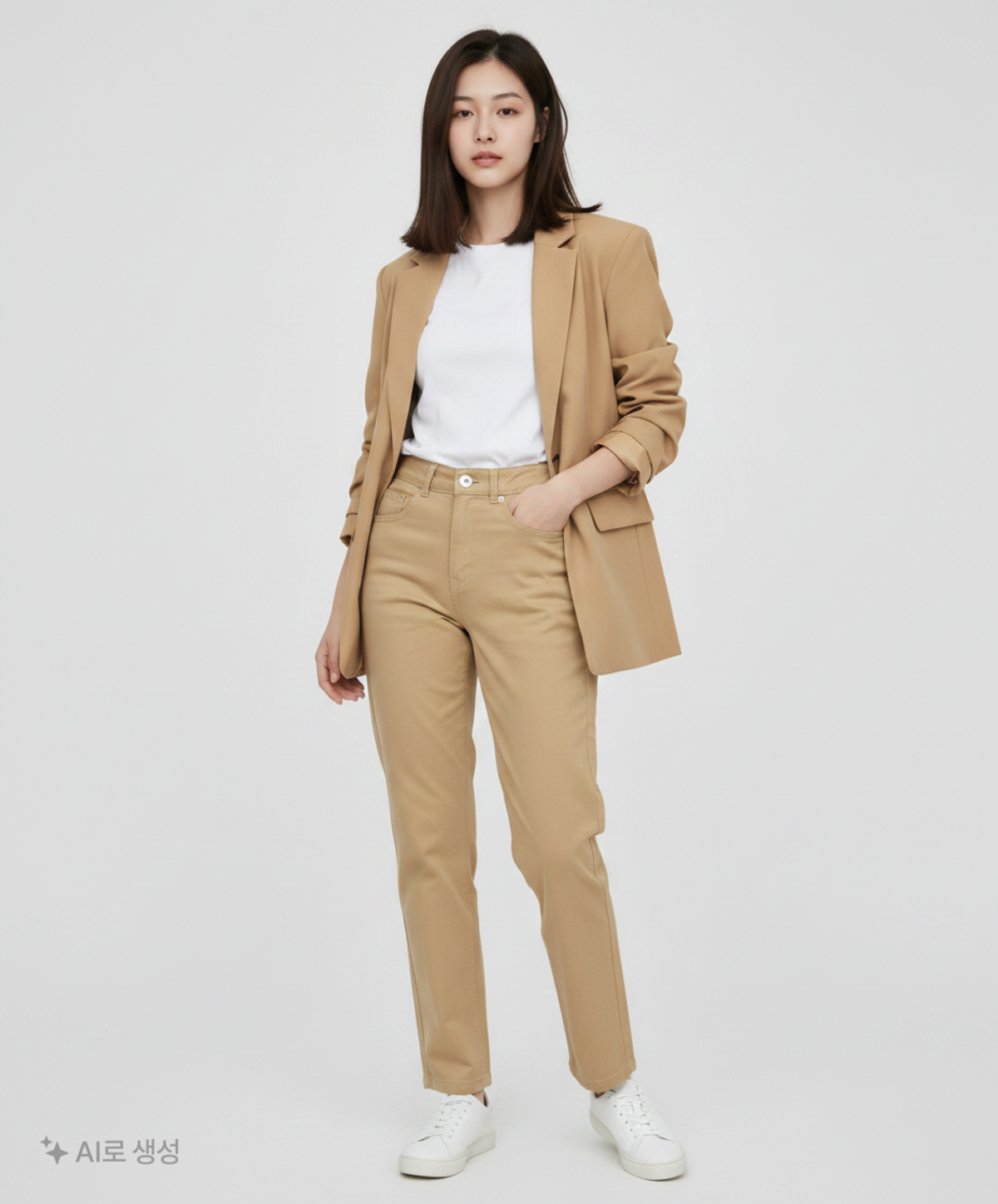 덴메이드(DENMADE) DEN0651 crease chino pants(beige) S