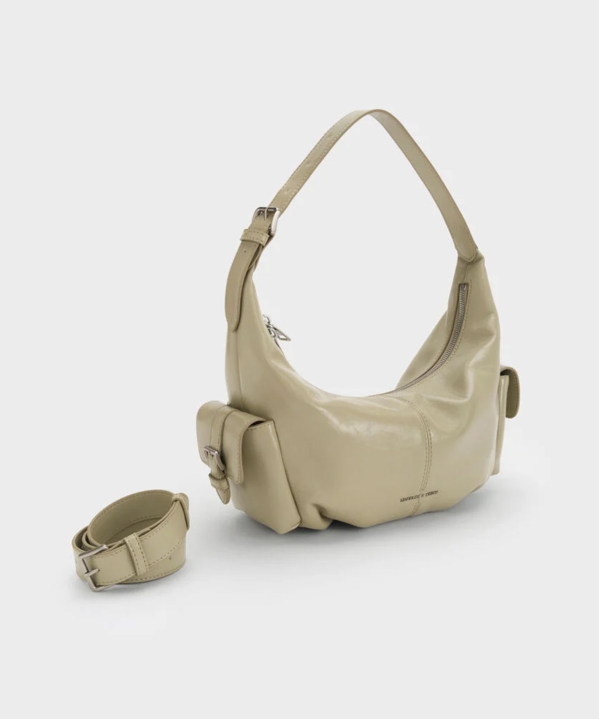 찰스앤키스(CHARLES & KEITH) 베시 사이드 포켓 호보백 3colors CK2-80782837