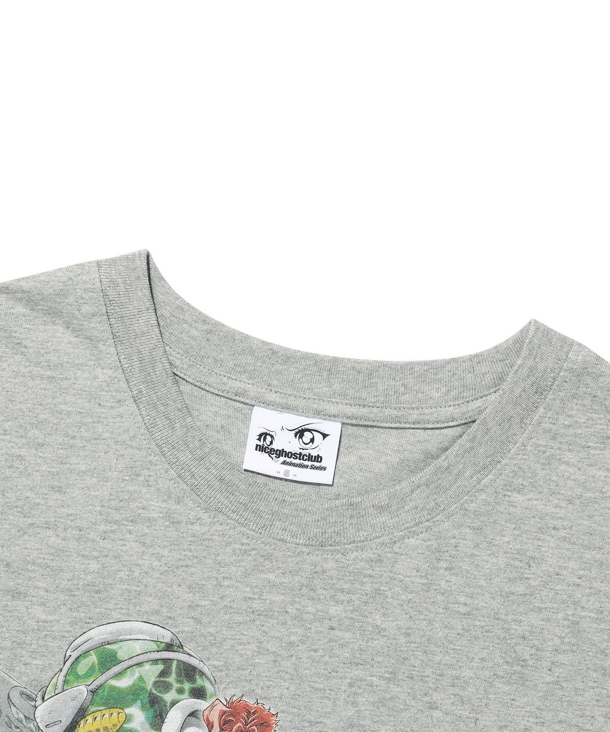 나이스고스트클럽(NICEGHOSTCLUB) JOJOs STARDUST CRUSADERS KAKYOIN POSTER TEE_GREY(NG2GMUT504E)