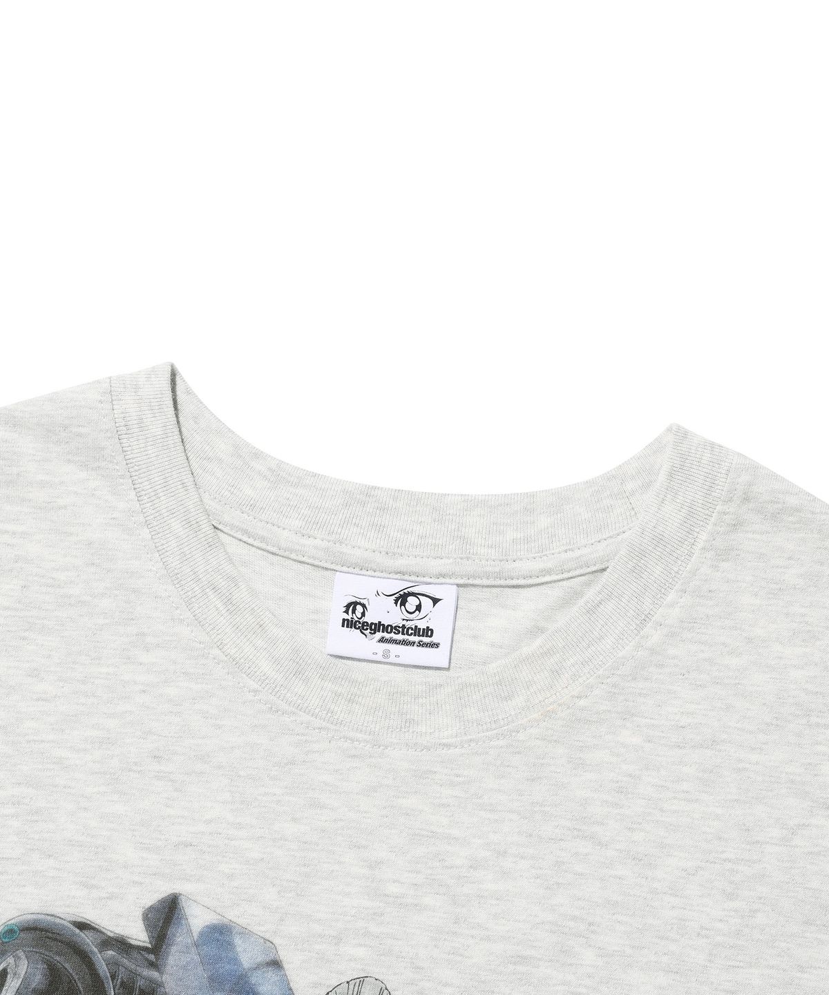 나이스고스트클럽(NICEGHOSTCLUB) JOJOs STARDUST CRUSADERS POLNAREFF POSTER TEE_LIGHT GREY(NG2GMUT502E)