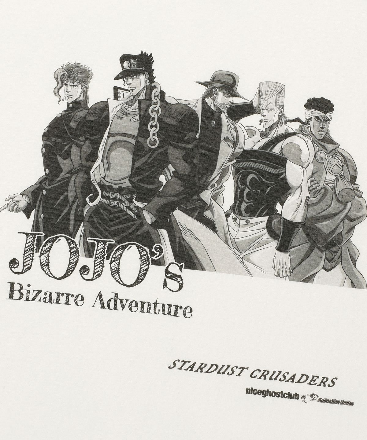 나이스고스트클럽(NICEGHOSTCLUB) JOJOs STARDUST CRUSADERS TEE_WHITE(NG2GMUT500E)