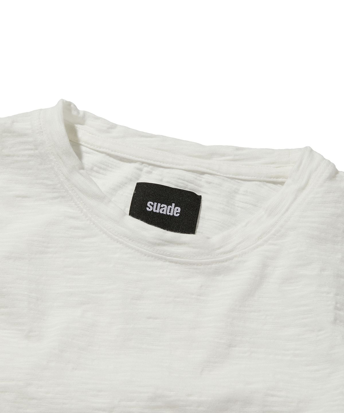스웨이드(SUADE) TEXTURED LAYERED TEE [WHITE]