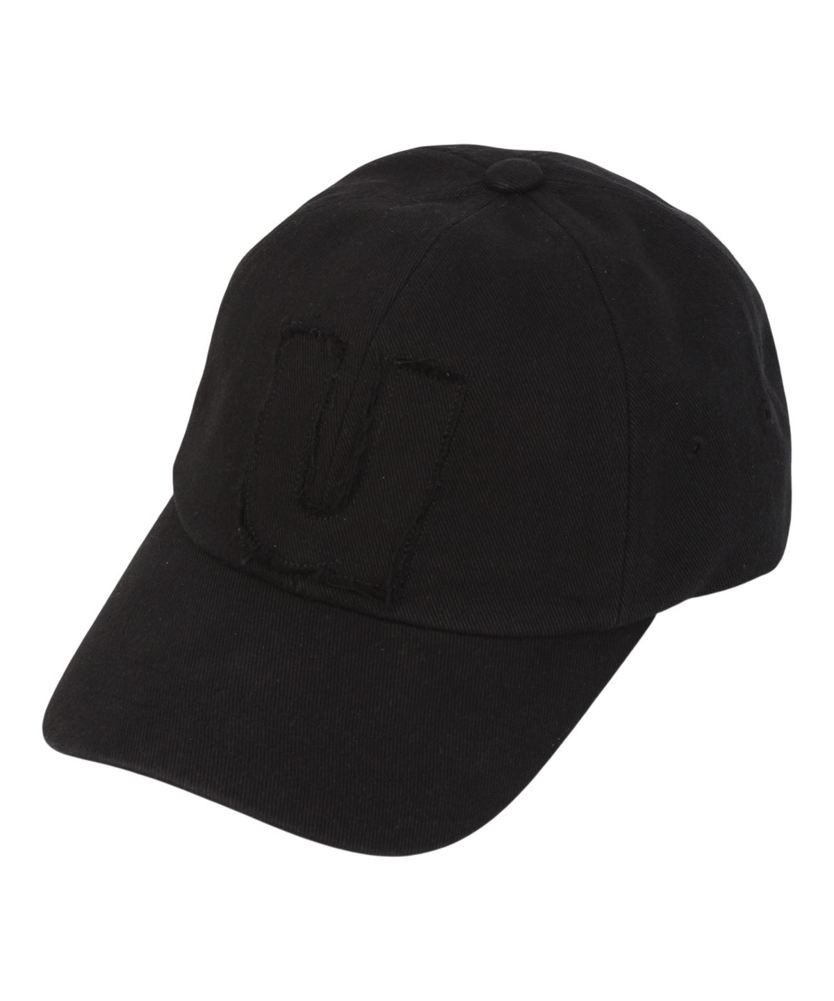 유니버셜 케미스트리(UNIVERSAL CHEMISTRY) Applique U Black Ballcap 워싱볼캡