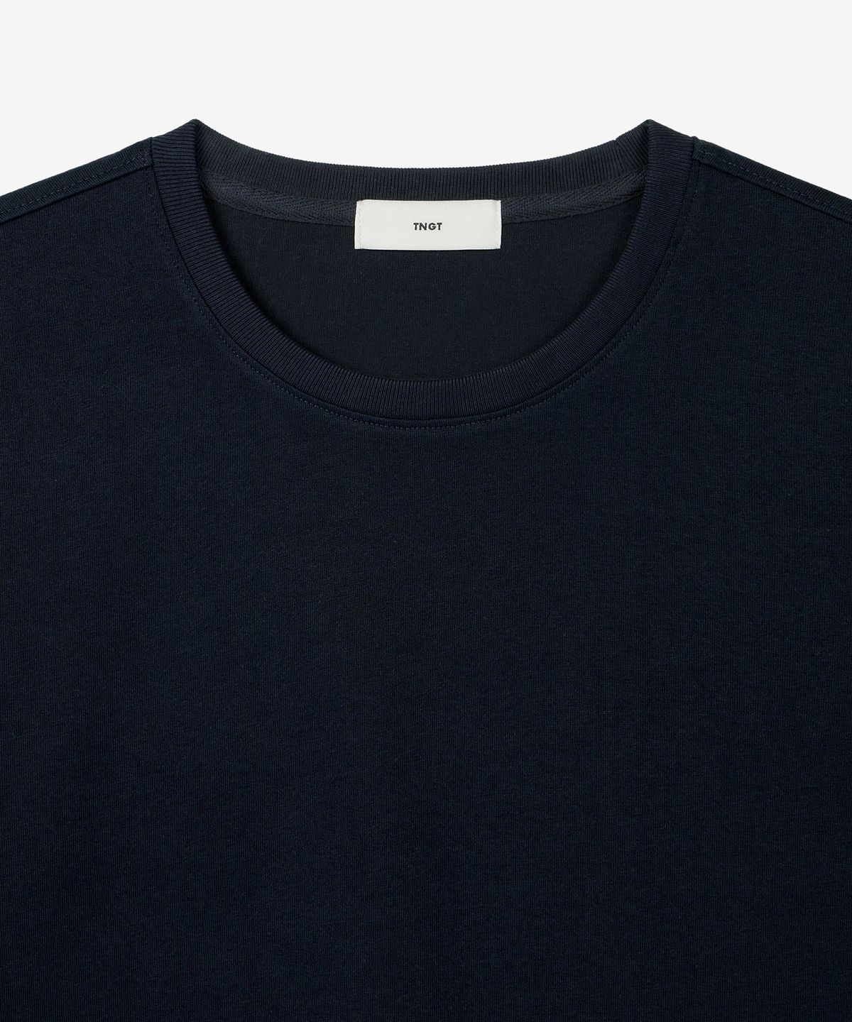 티엔지티 우먼(TNGT WOMAN) W Layered Roll-Up Cropped T-Shirt (Navy) TNTS6E217N2