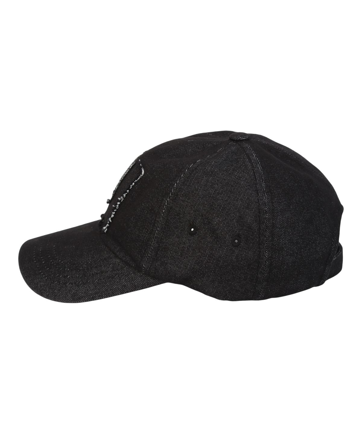 유니버셜 케미스트리(UNIVERSAL CHEMISTRY) Applique U Black Denim Ballcap 워싱볼캡