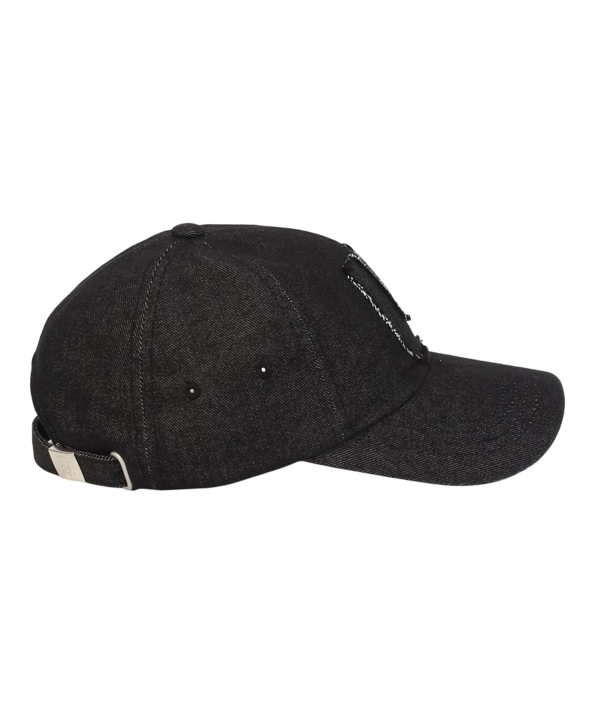 유니버셜 케미스트리(UNIVERSAL CHEMISTRY) Applique U Black Denim Ballcap 워싱볼캡