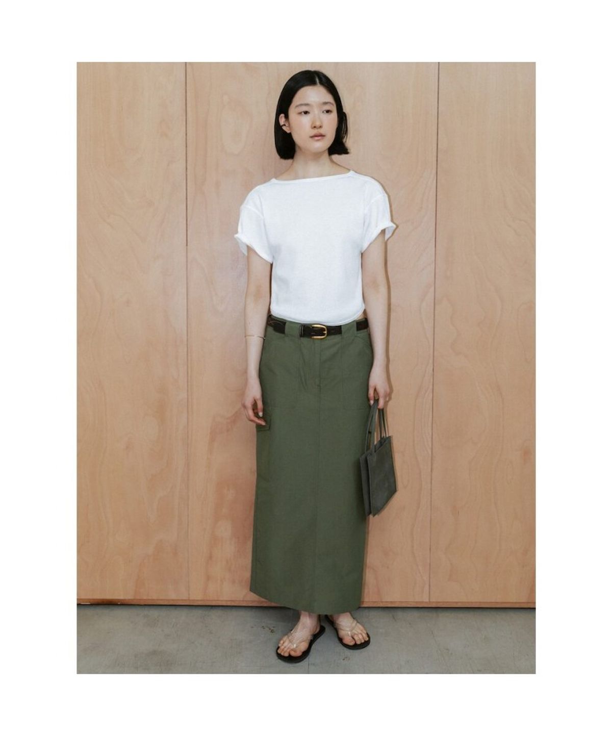디애퍼처(THE APERTURE) 90s Waffle Half Sleeve Top  White (TA6742A071)