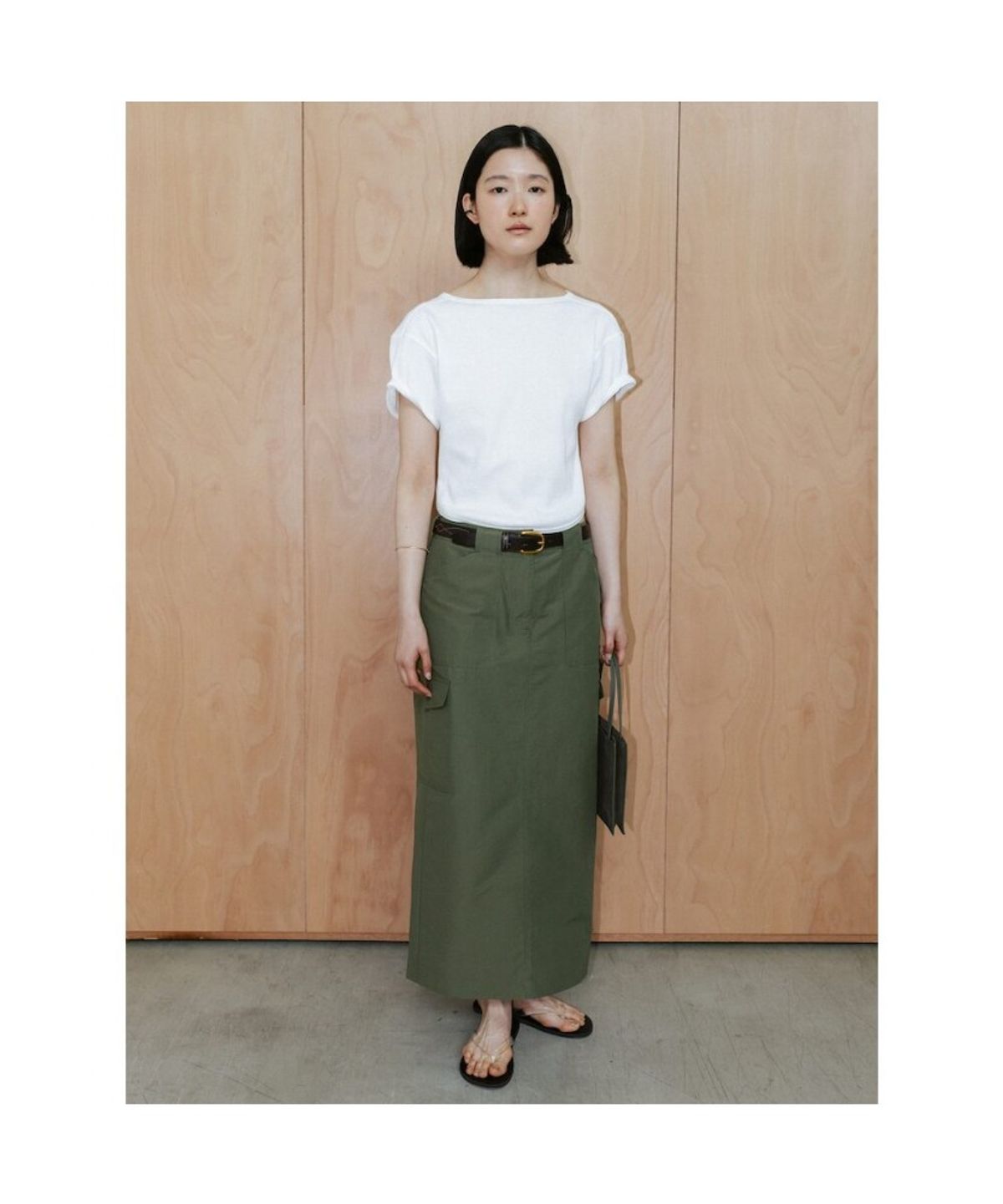 디애퍼처(THE APERTURE) 90s Waffle Half Sleeve Top  White (TA6742A071)