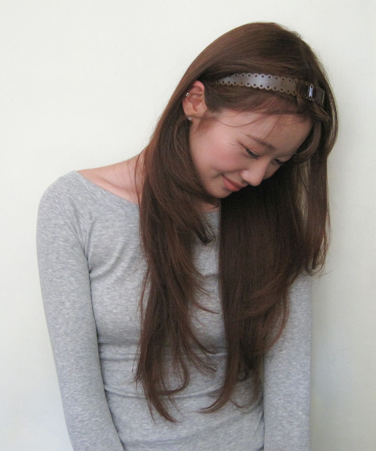 둥그런(DUNGEUREON) Anne Eyelet Hairband (Brown)