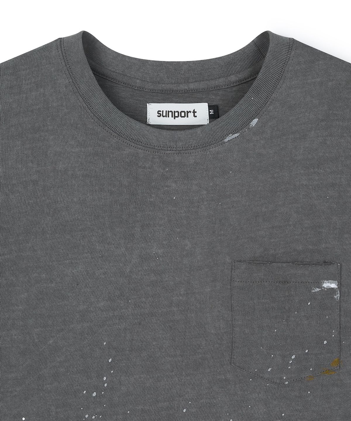 선포트(SUNPORT) Painter Tee Dyed Charcoal