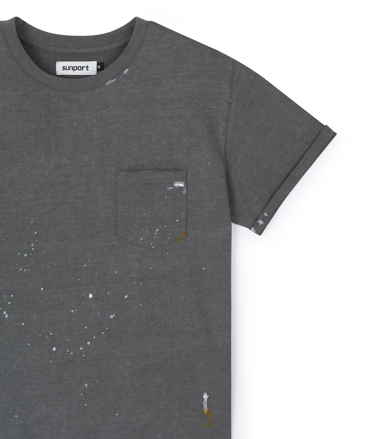 선포트(SUNPORT) Painter Tee Dyed Charcoal