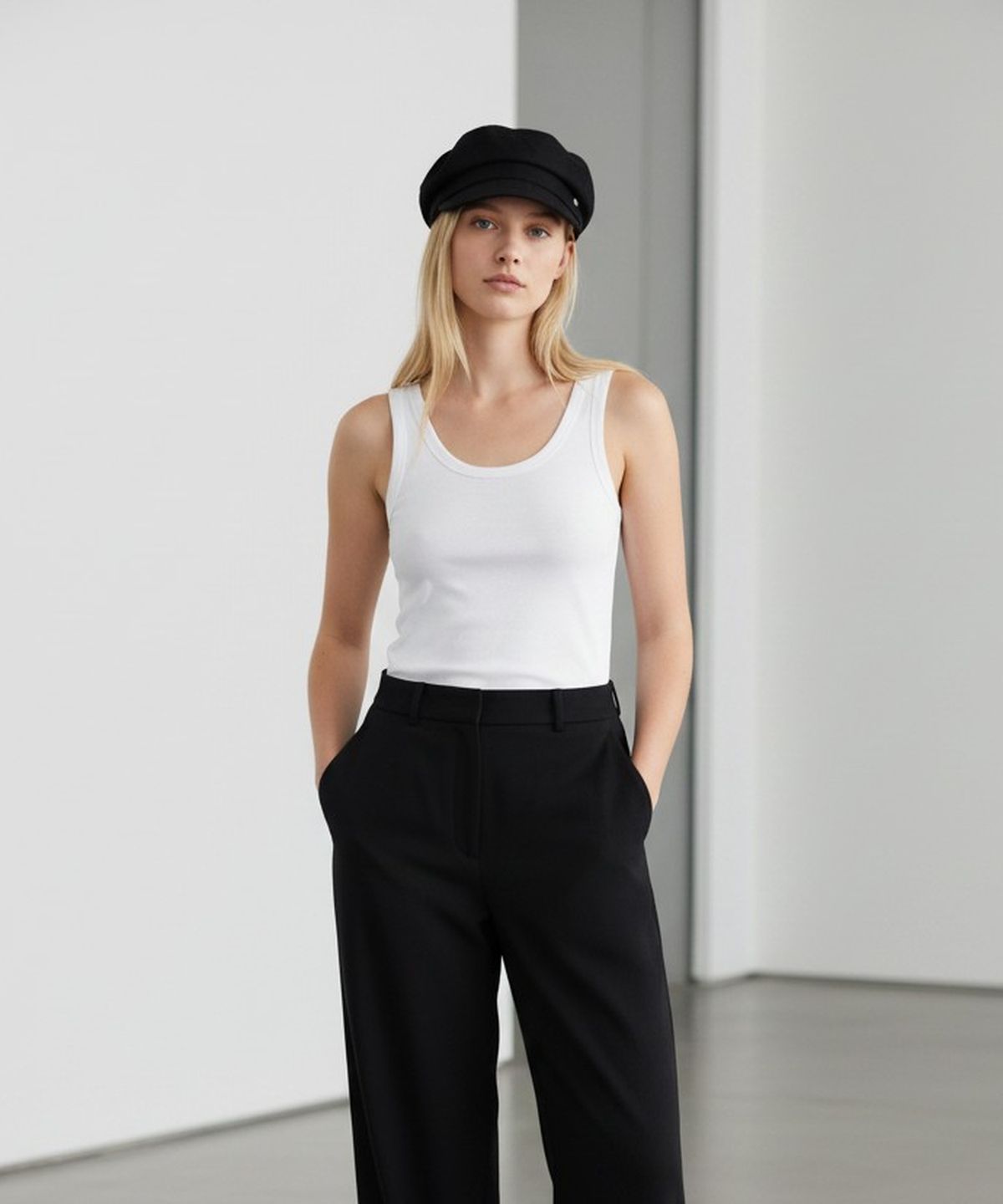 유니버셜 케미스트리(UNIVERSAL CHEMISTRY) Wire Wrinkle Black Marine Cap 마린캡