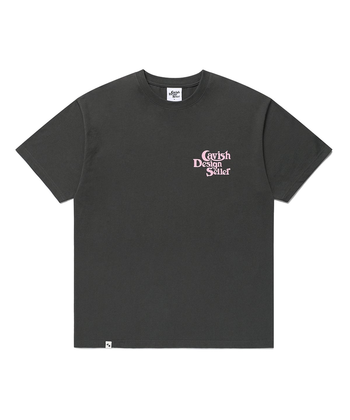 카비시(CAVISH) STAR SELLER LOGO SS TEE CHARCOAL(CV2GMUT527A)