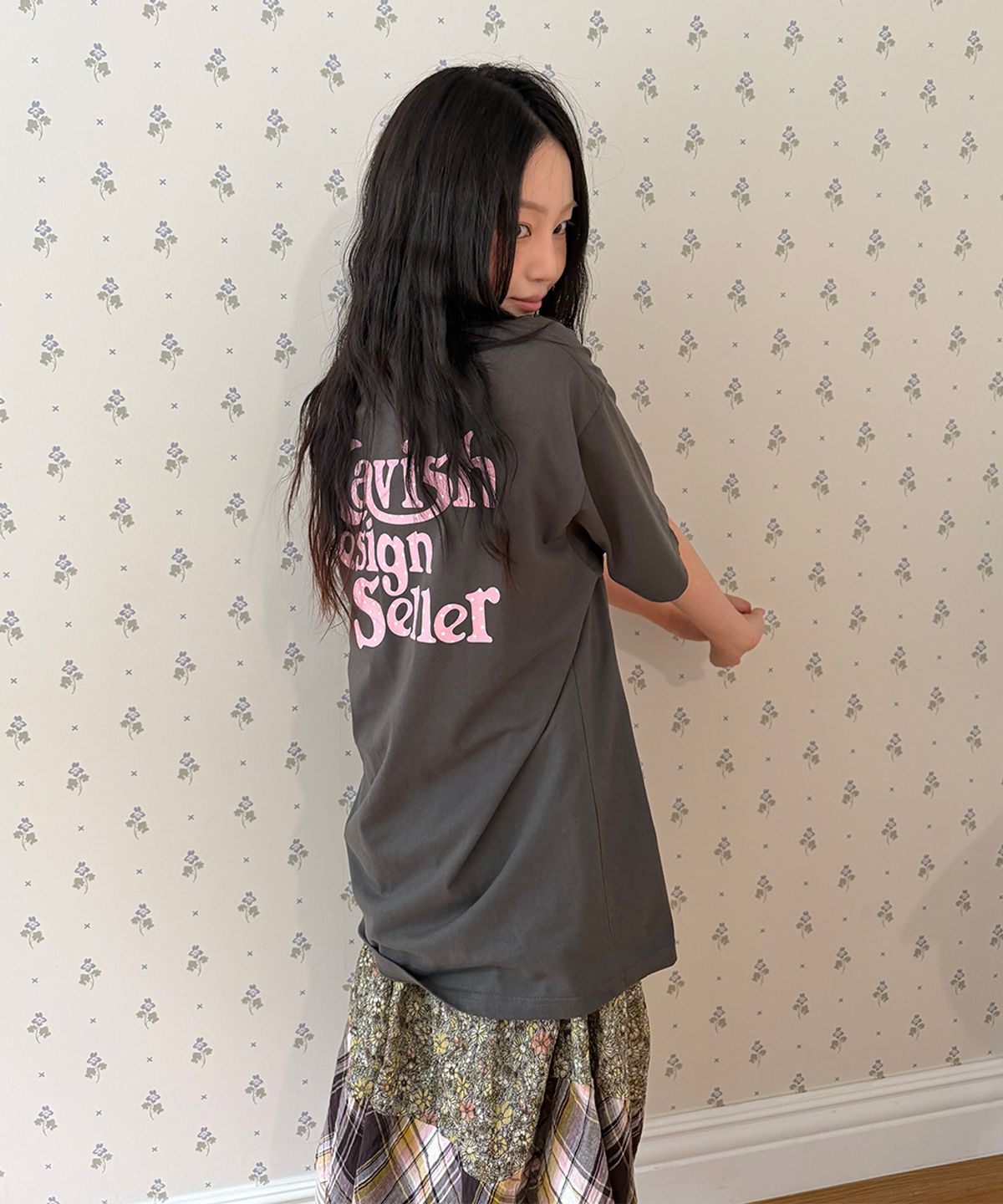 카비시(CAVISH) STAR SELLER LOGO SS TEE CHARCOAL(CV2GMUT527A)