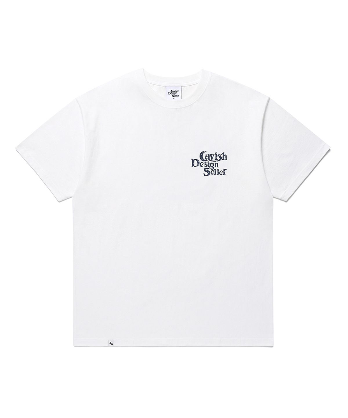 카비시(CAVISH) STAR SELLER LOGO SS TEE WHITE(CV2GMUT527A)