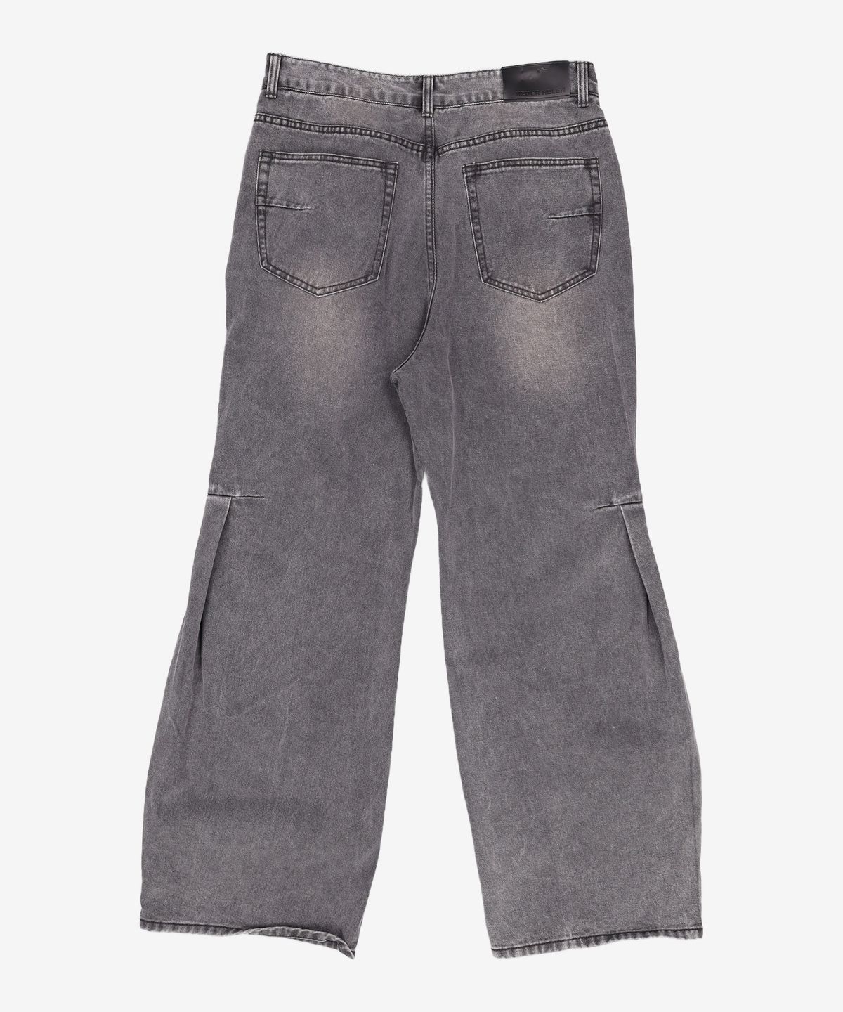 헤더헬렌(HEDER HELEN) Cut timber denim pants washed grey L