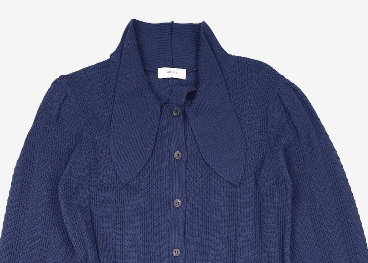 어몽(AMONG) A SCARF BELT KNIT DR_NAVY S