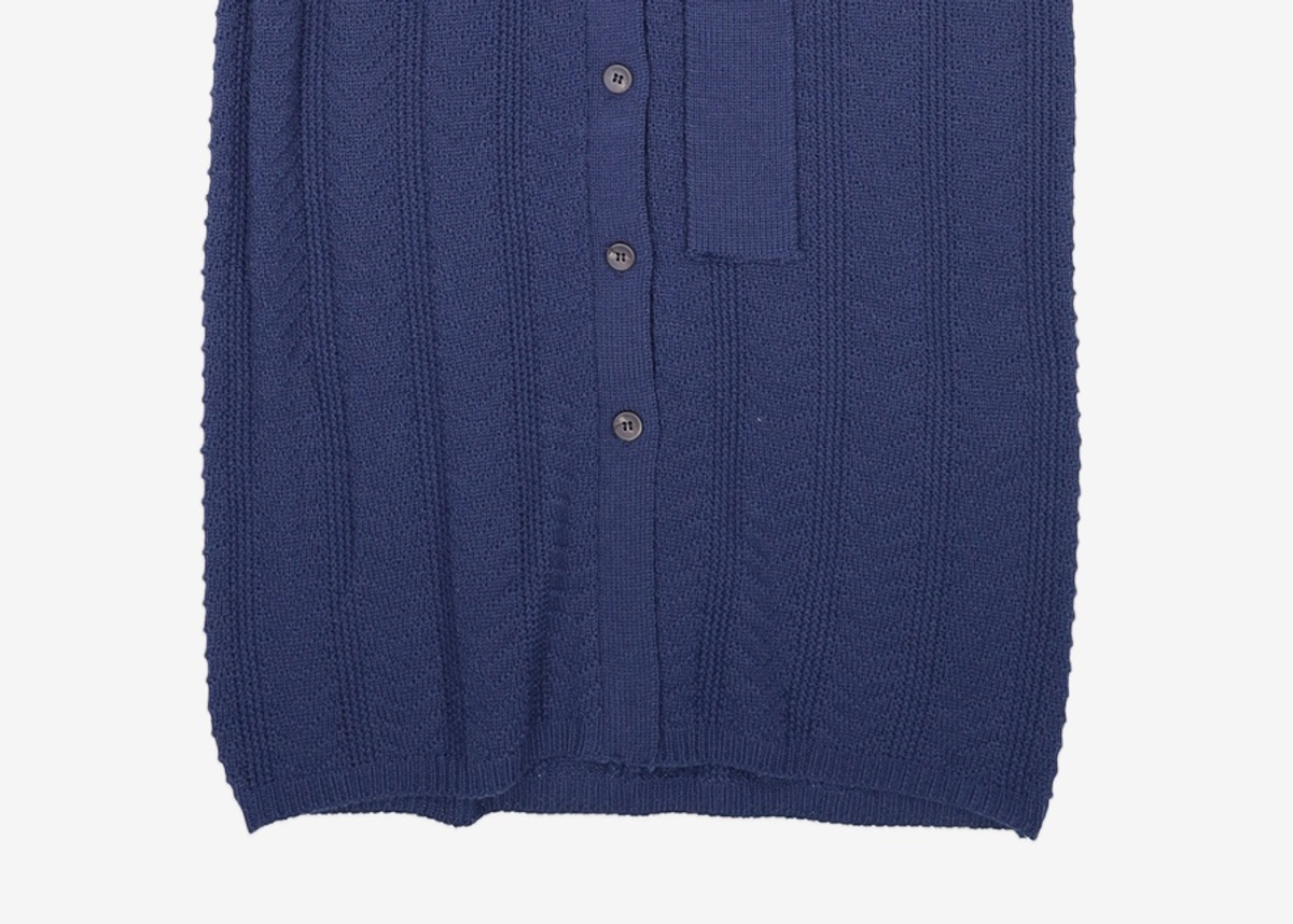 어몽(AMONG) A SCARF BELT KNIT DR_NAVY S