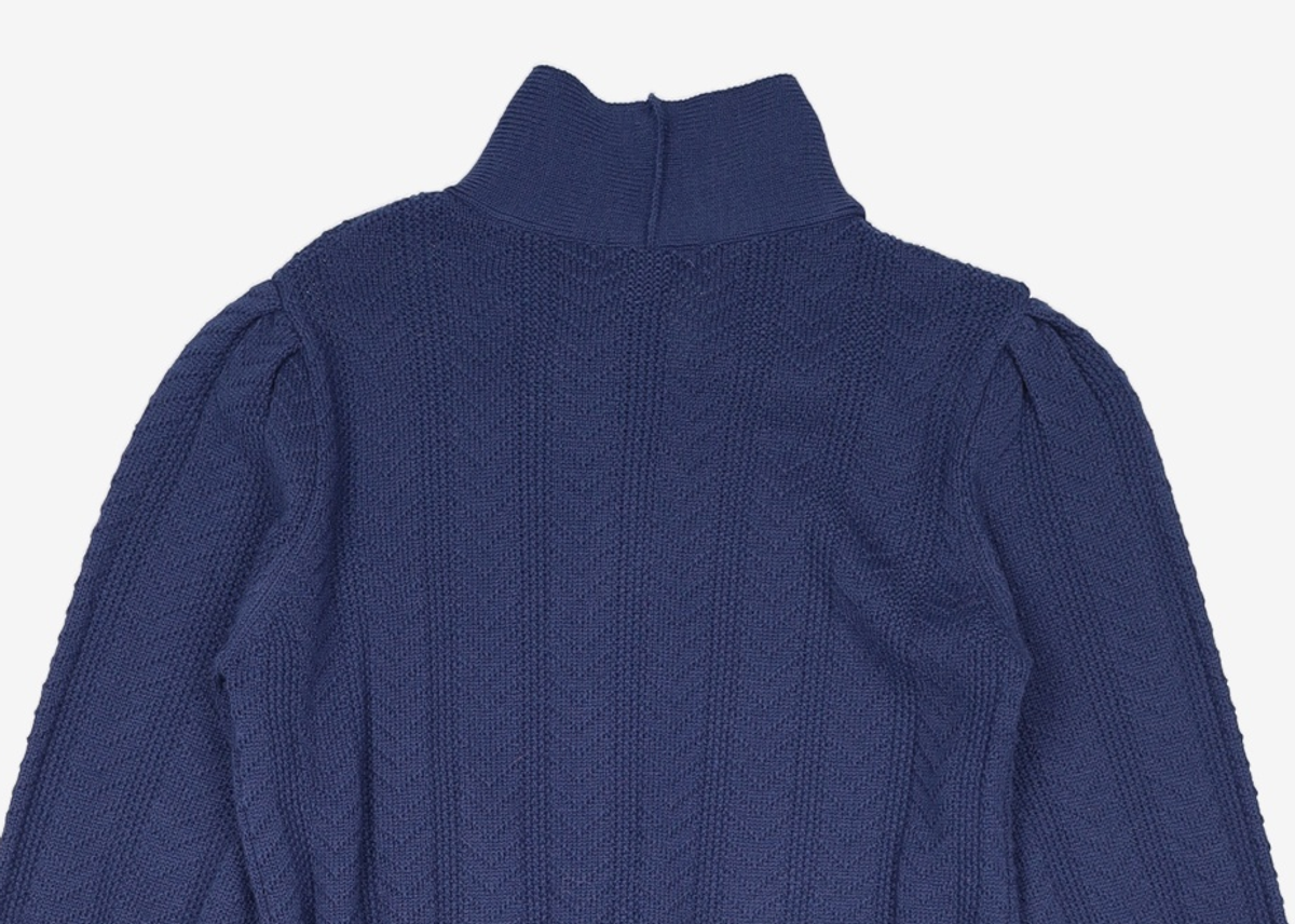 어몽(AMONG) A SCARF BELT KNIT DR_NAVY S