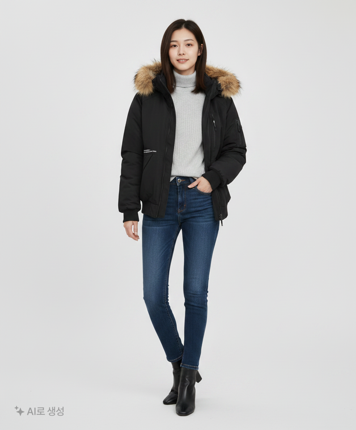 엔에프엘(NFL) F204MDW263 라쿤퍼 숏 다운 BLACK XL