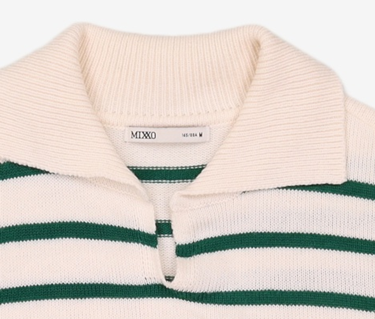 미쏘(MIXXO) 카라넥 스트라이프 풀오버 MIWKAC912T M