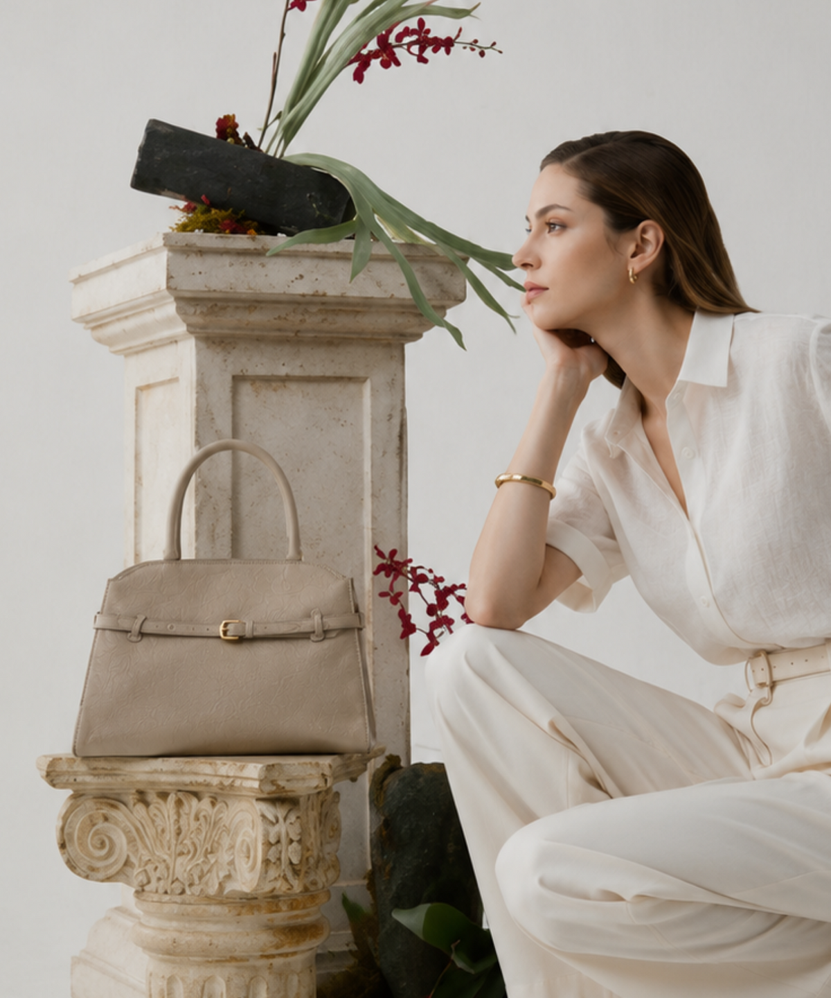에코에(ECOE) e.c.o.e Heritage Buckle Bag