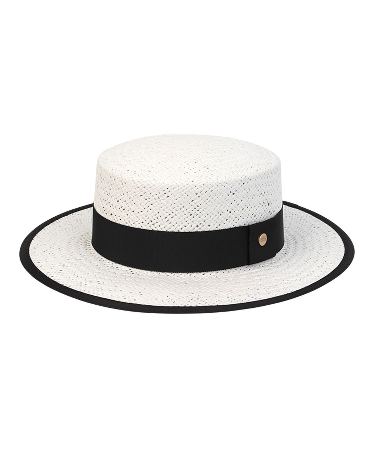 유니버셜 케미스트리(UNIVERSAL CHEMISTRY) Edge Taping White Long Panama Hat 파나마햇