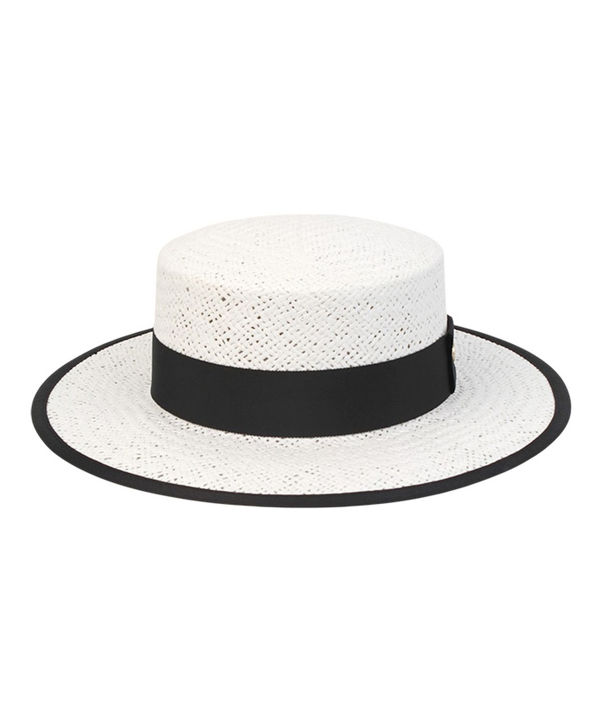 유니버셜 케미스트리(UNIVERSAL CHEMISTRY) Edge Taping White Long Panama Hat 파나마햇