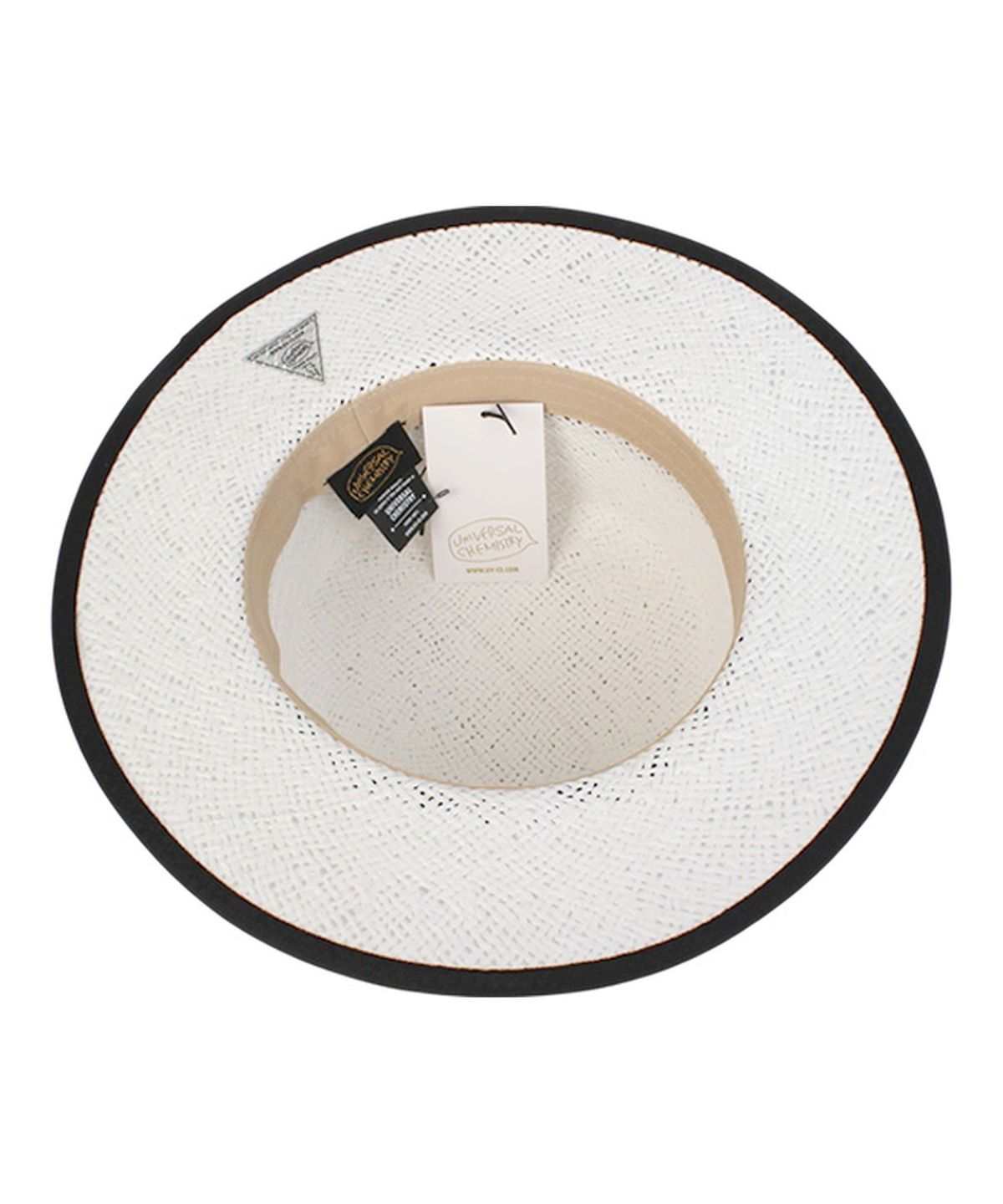 유니버셜 케미스트리(UNIVERSAL CHEMISTRY) Edge Taping White Long Panama Hat 파나마햇