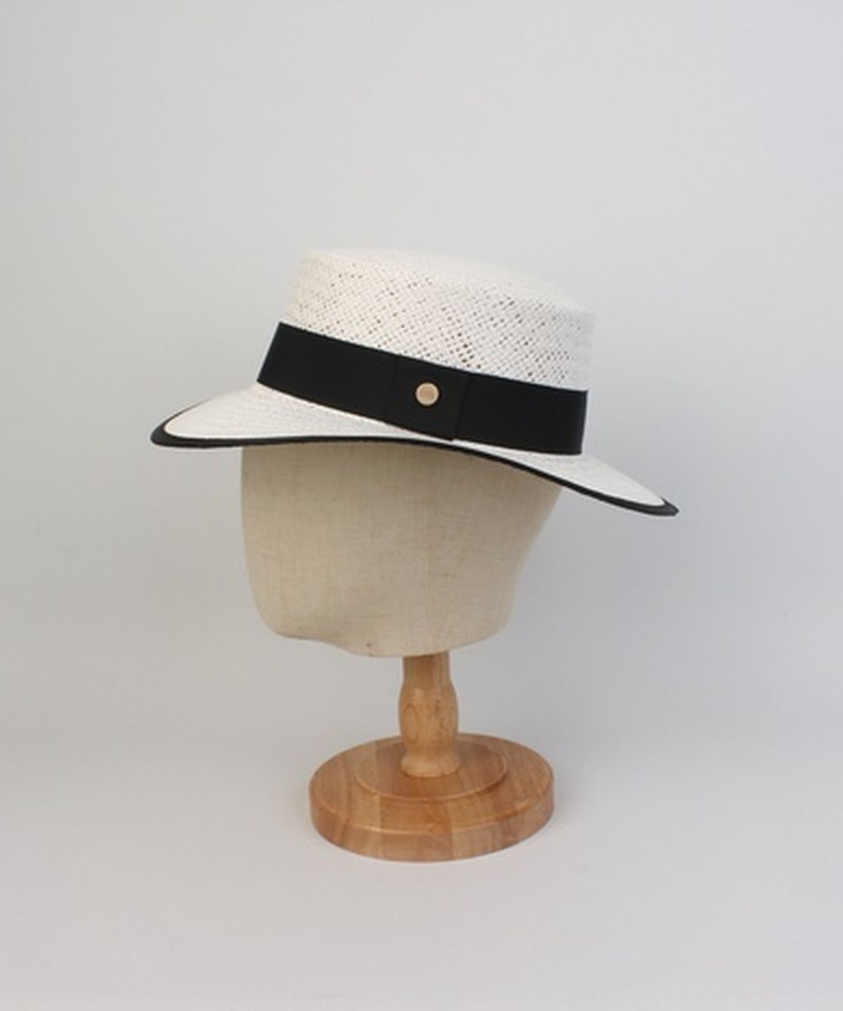 유니버셜 케미스트리(UNIVERSAL CHEMISTRY) Edge Taping White Long Panama Hat 파나마햇
