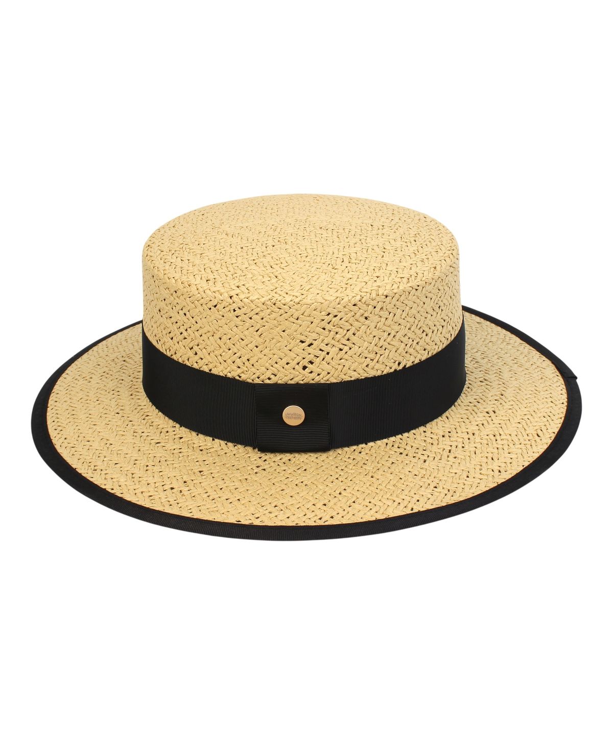유니버셜 케미스트리(UNIVERSAL CHEMISTRY) Edge Taping Beige Long Panama Hat 파나마햇