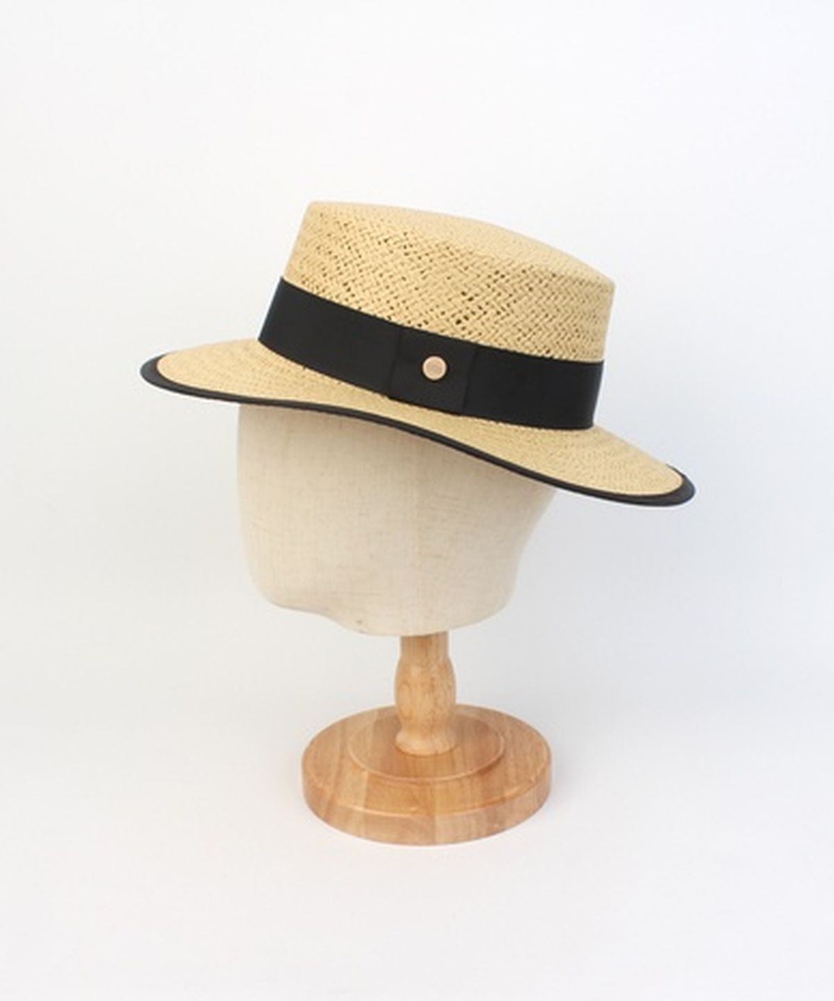 유니버셜 케미스트리(UNIVERSAL CHEMISTRY) Edge Taping Beige Long Panama Hat 파나마햇